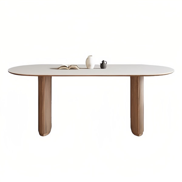 Hokku Designs Pradyumn Oval Solid Wood Base Dining Table - Wayfair Canada